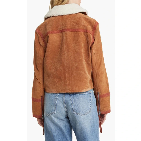 BLANK NYC Faux Fur Collar Leather jacket size: S New With Tags - Picture 2 of 7